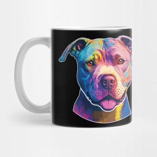 Retro Sunset Pit Bull Mug